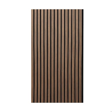 Ejoy Acoustic Slat Wood Wall Cladding Panel With Real Wood Skin Veneer, 94.5in x 24in x 0.8in ACPRW004-SennaSiamea